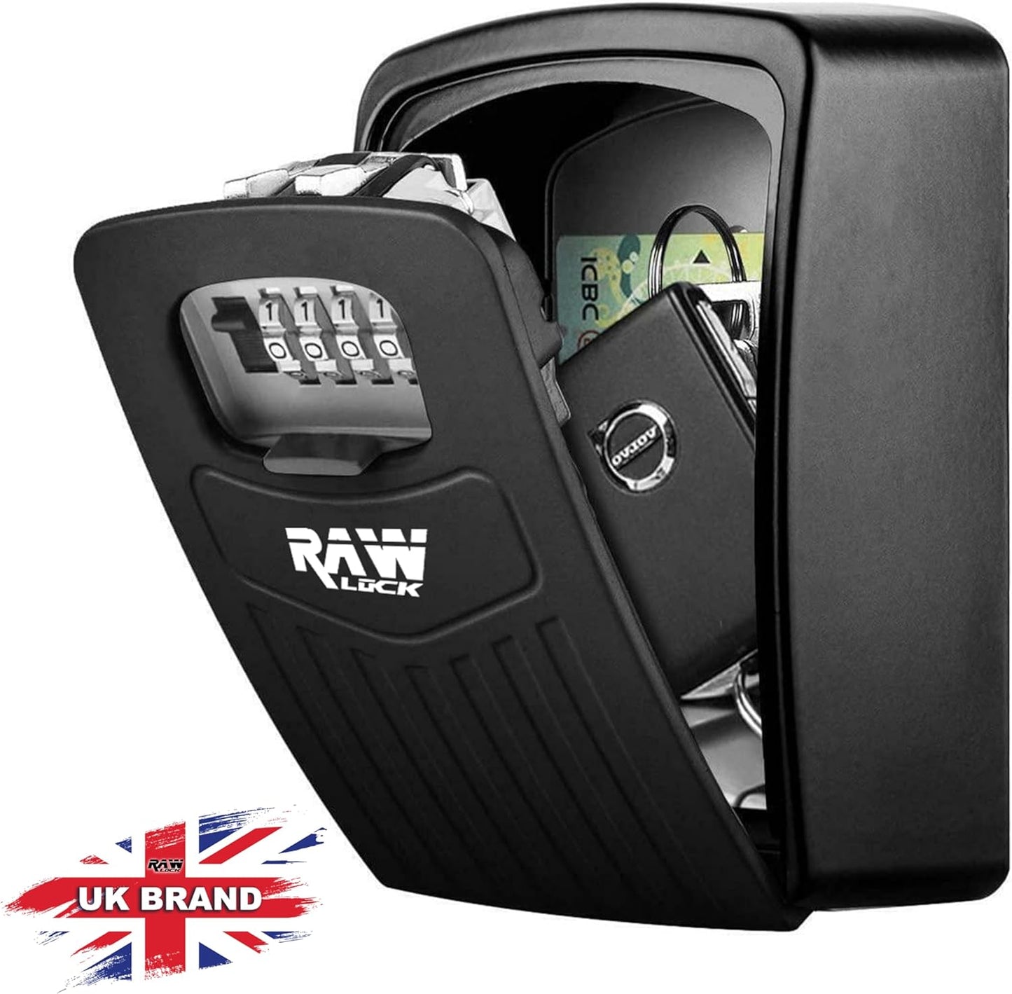 Extra Large Wall Mounted Key Safe Box - Heavy Duty Waterproof Storage