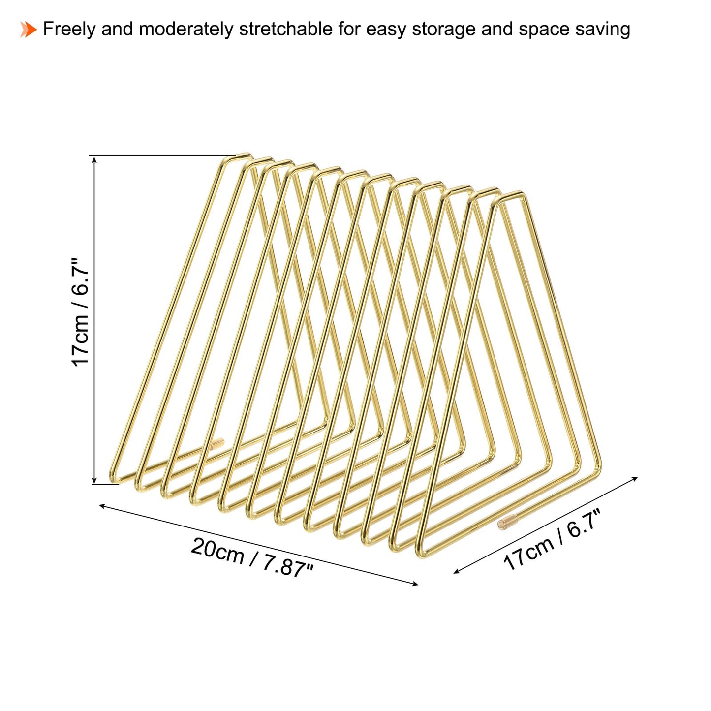 Triangle Desktop Holder Rack – 11 Slot Organizer for Records & Books-CentralDepot247