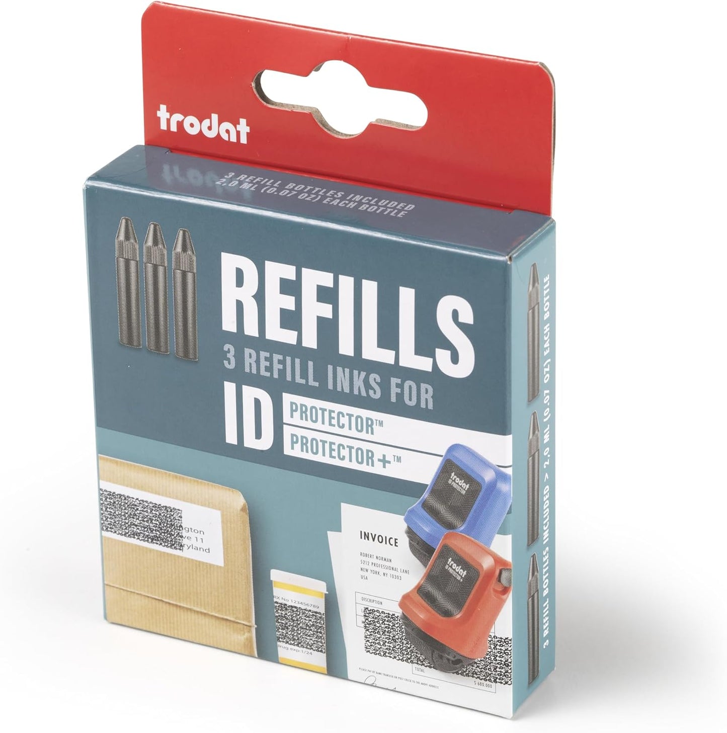 Trodat Refill Inks for ID Protector & ID Protector+ - 3 Pack