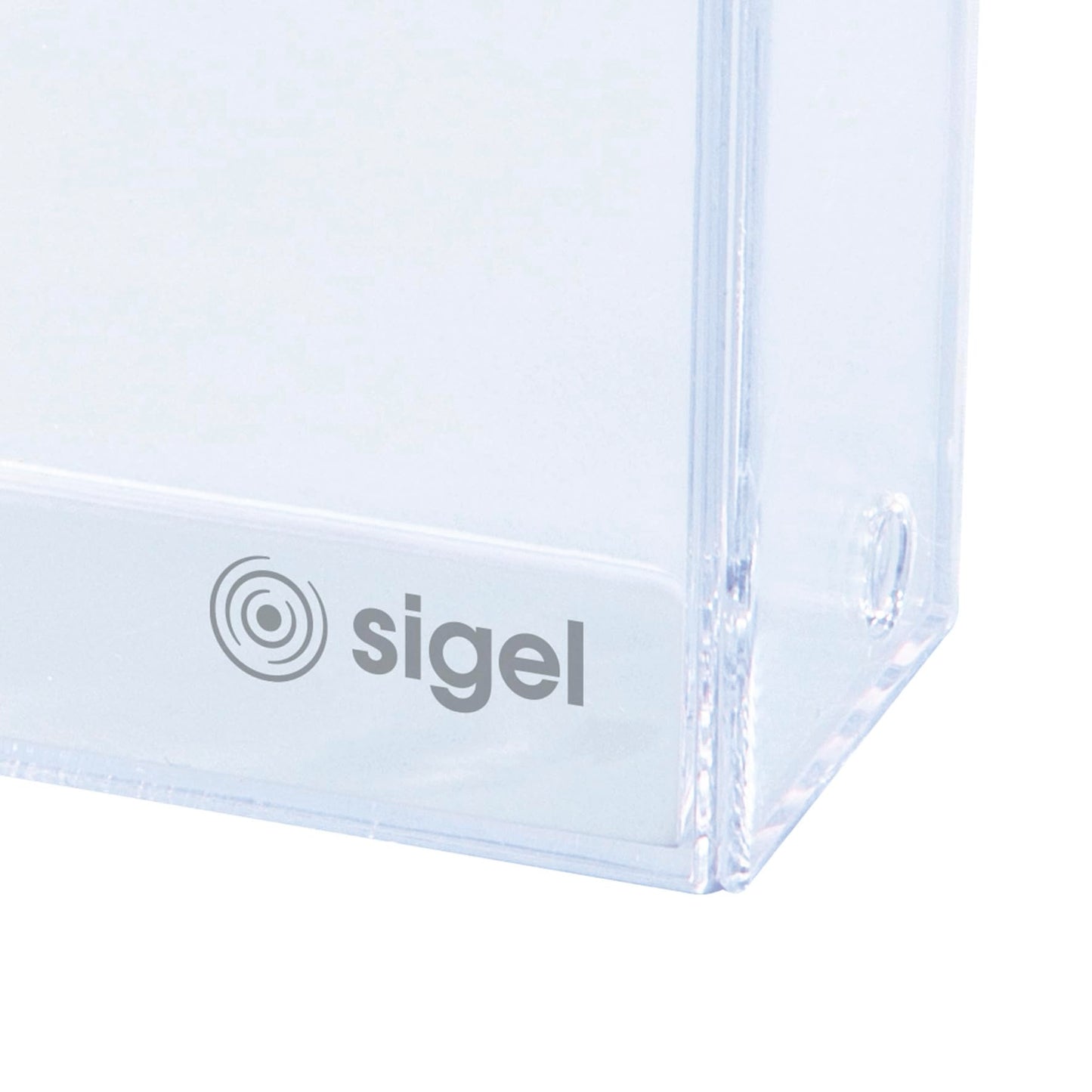 SIGEL VA110 Clear Business Card Box for Up to 100 Cards