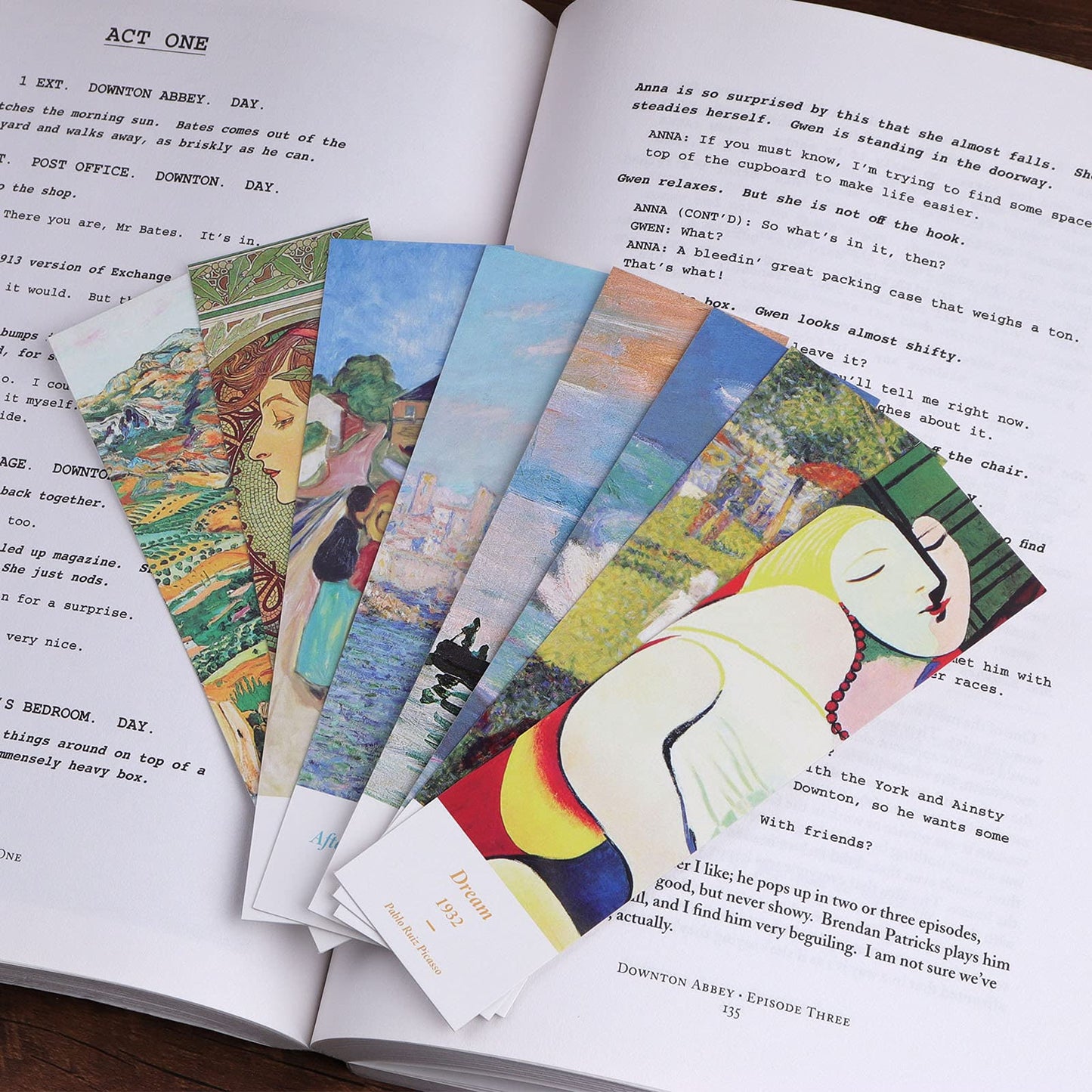 Vintage Style Bookmarks Pack - 30 Pcs Art Oil Painting Pattern