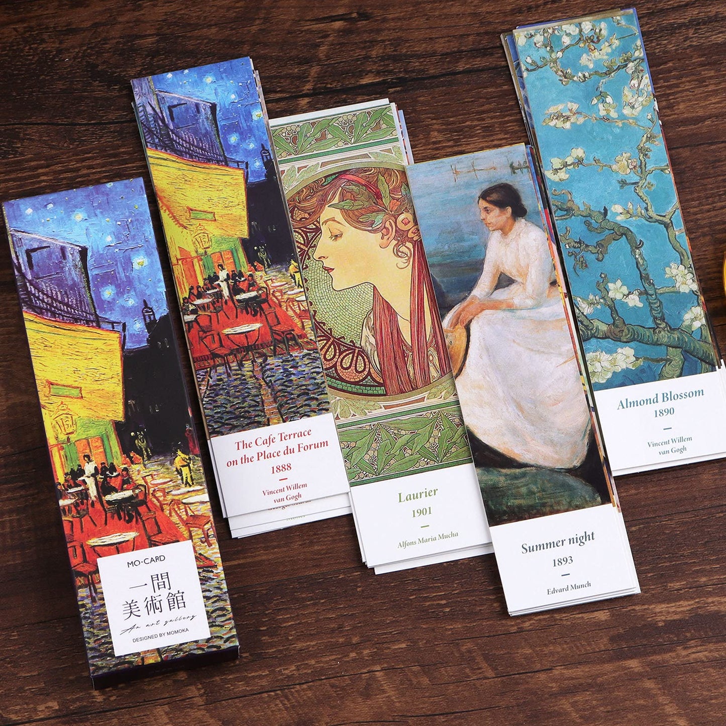 Vintage Style Bookmarks Pack - 30 Pcs Art Oil Painting Pattern