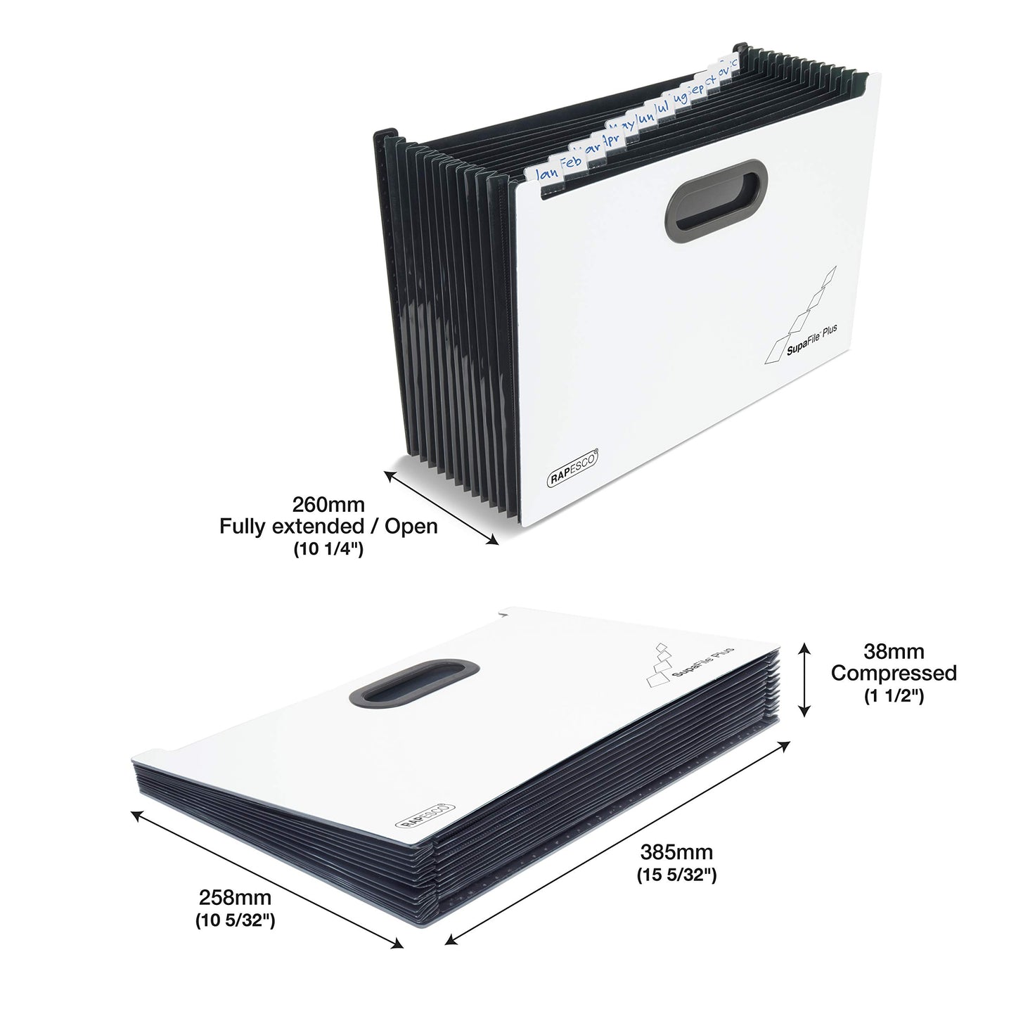 Rapesco 1622 SupaFile Plus 26-Part Expanding File Organizer - A4+