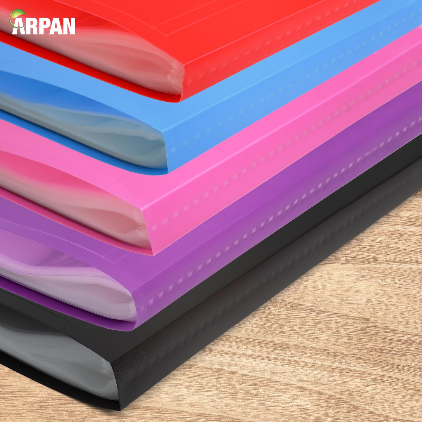 Random Colour A4 Flexi Display Portfolio Book Folder with 104 Pockets
