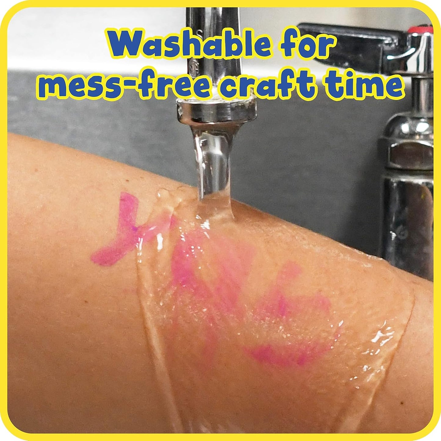 READY 2 LEARN Washable Stamp Pad - Hot Pink, Non-Toxic, Fade Resistant