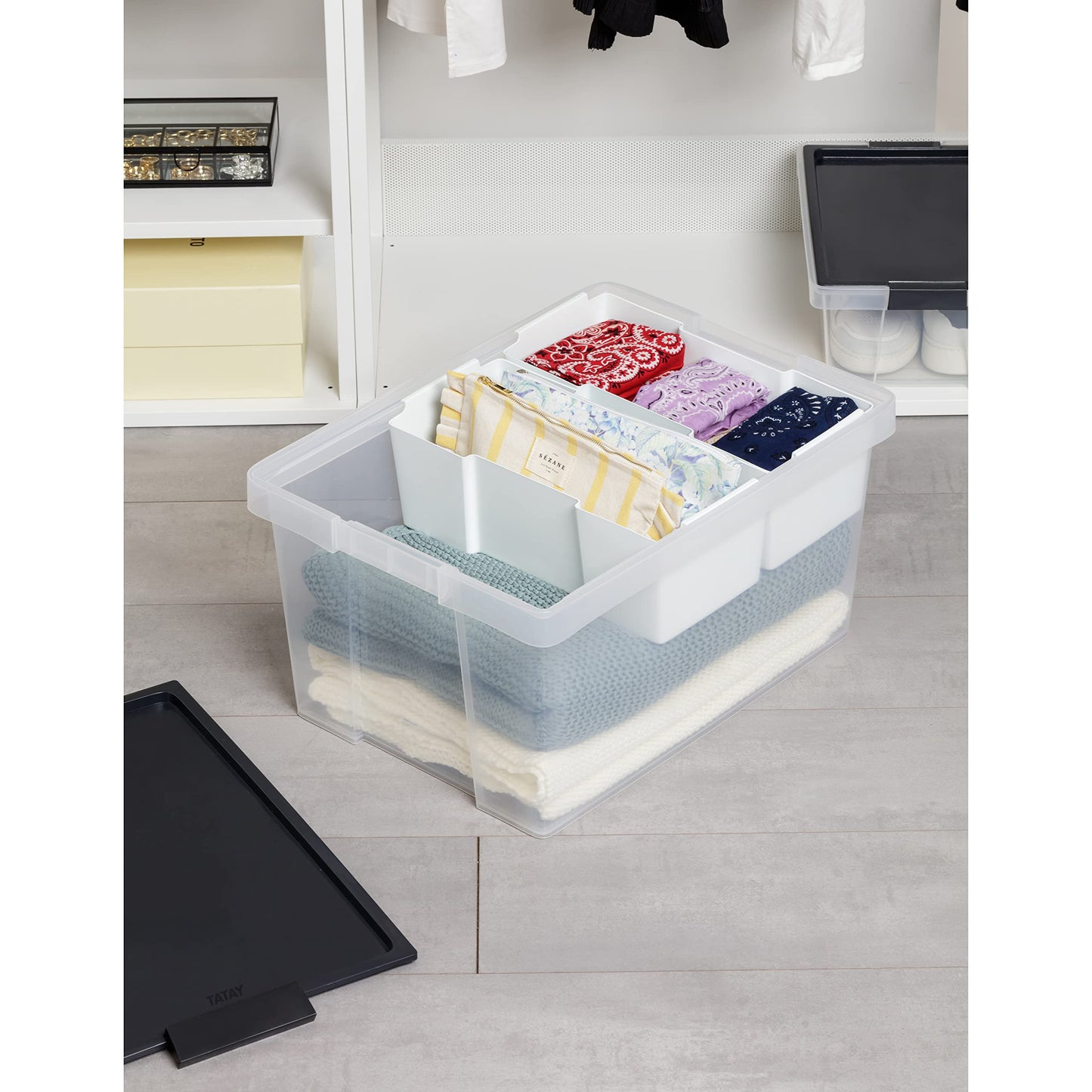 TATAY Organiser Tray - 100% Recycled, White Pergamon, 32.8x22.5x6 cm-CentralDepot247