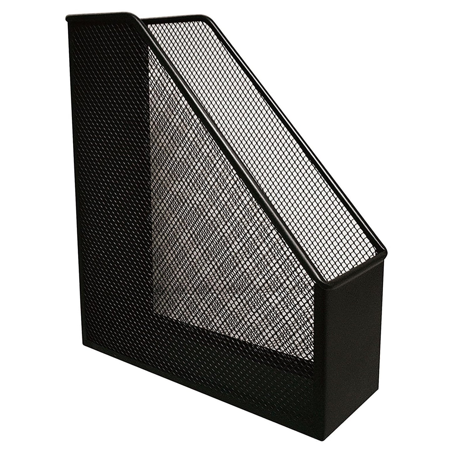 Q-CONNECT Magazine File Rack Metal Black A4 - 90mm Width