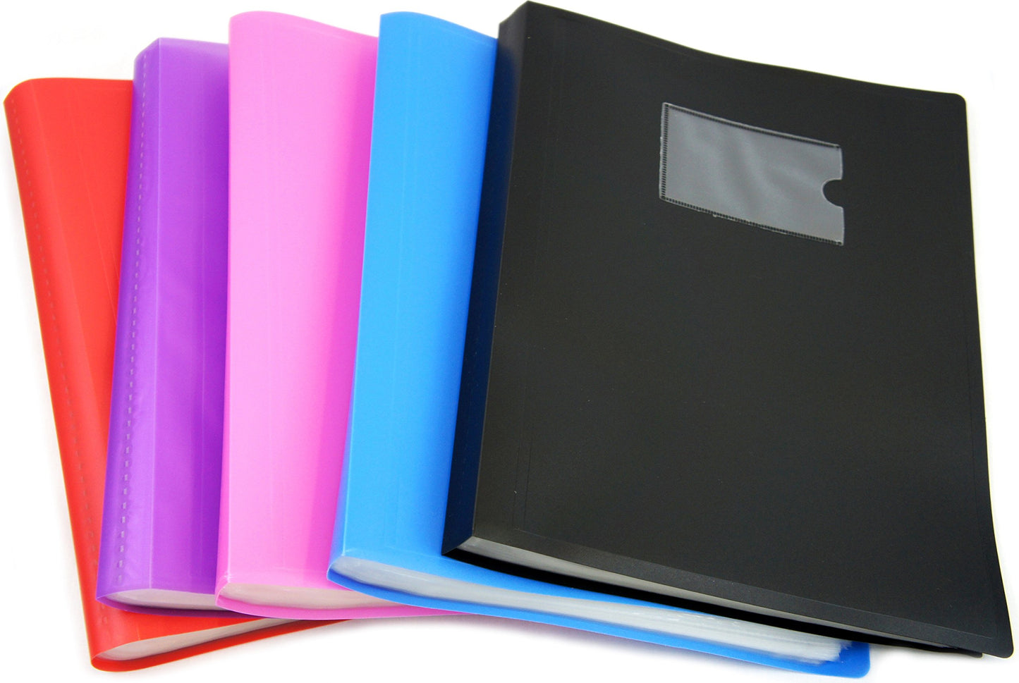 Random Colour A4 Flexi Display Portfolio Book Folder with 104 Pockets