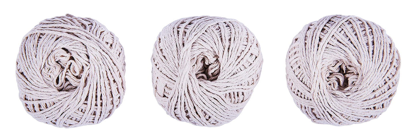 Amtech U5250 Ball of String for Craft, Home, Garden and Gift Wrap, White, 3 Pieces of 45 metre-CentralDepot247