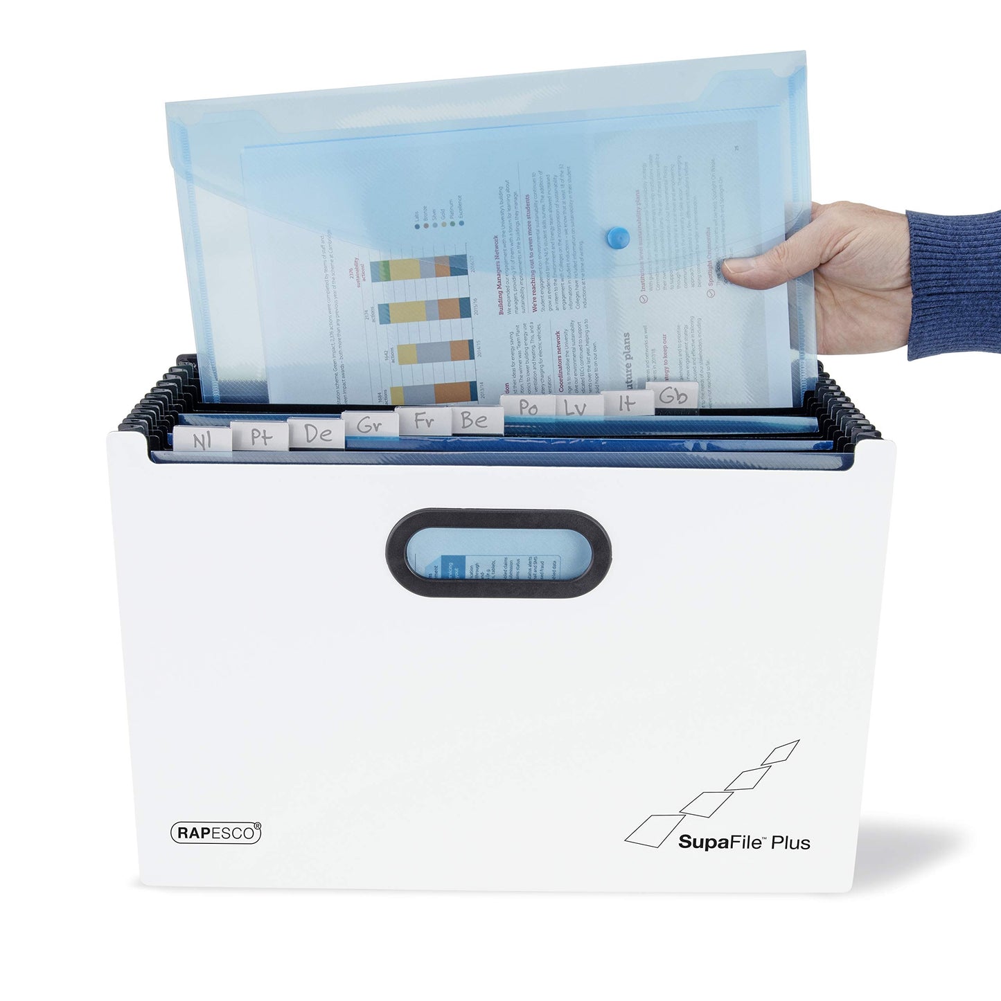 Rapesco 1622 SupaFile Plus 26-Part Expanding File Organizer - A4+