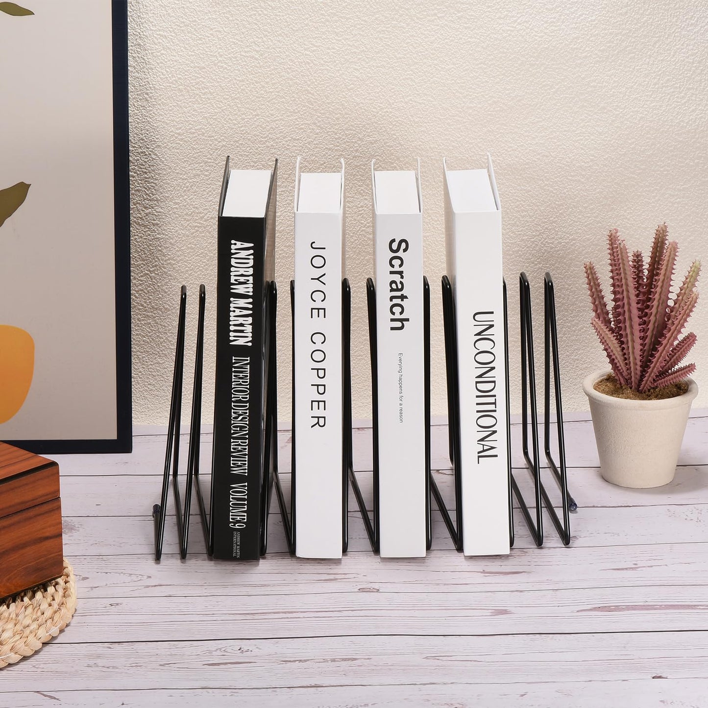 Triangle Desktop Holder Rack – 11 Slot Organizer for Records & Books-CentralDepot247