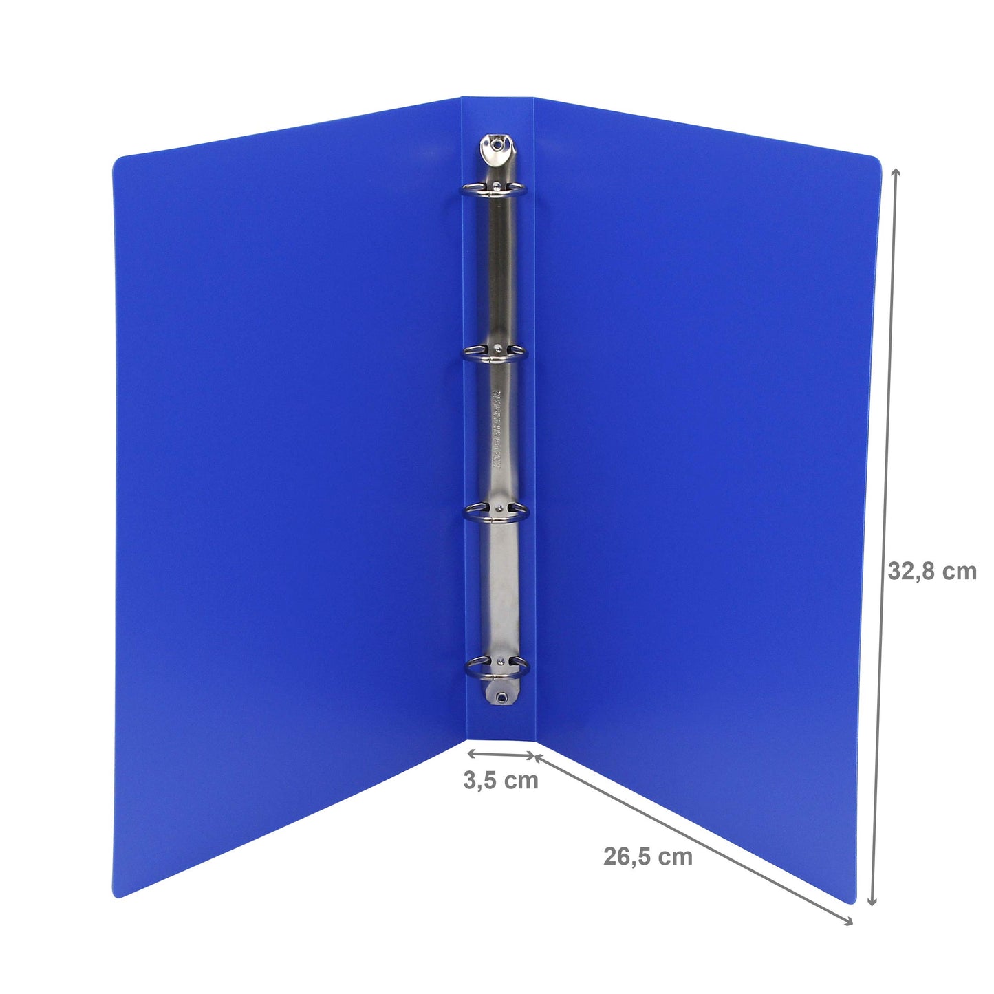 Viquel A4 Maxi Flexible Folder with Label on Spine - Blue