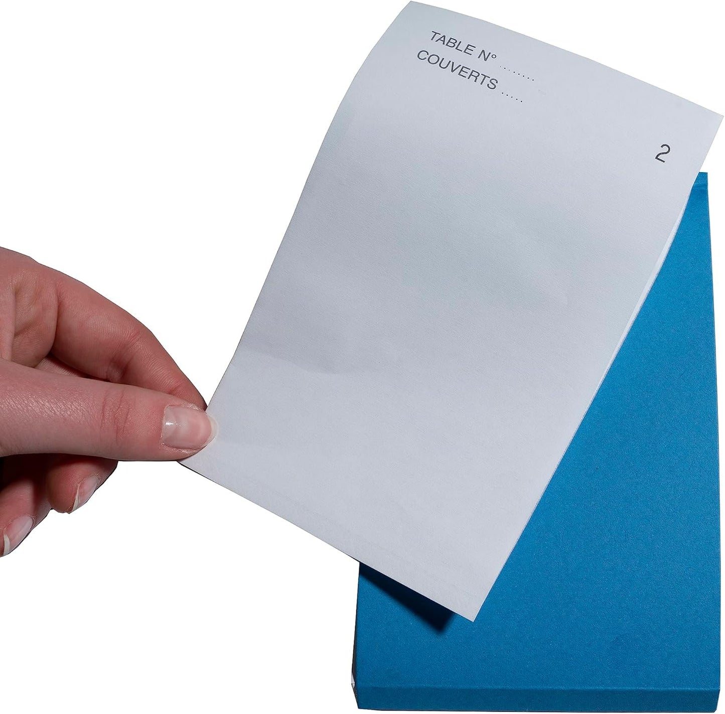 Waiter Pad - 50 Carbonless Sheets, 8x15 cm - Duplicate Numbered