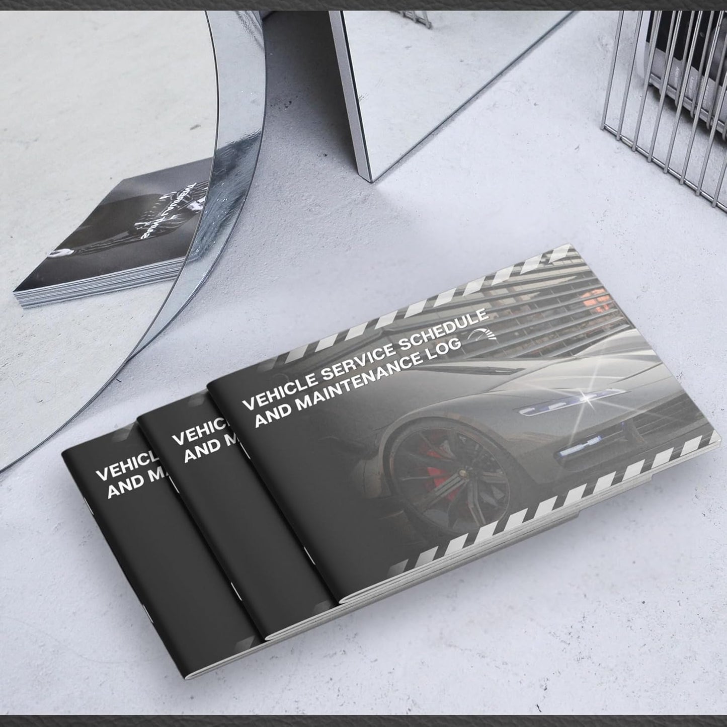 Vehicle Service Schedule & Maintenance Log Book | A5, Minimalistic Design-CentralDepot247