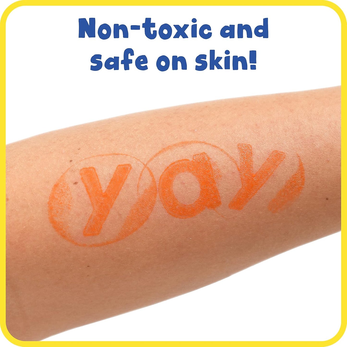 READY 2 LEARN Washable Stamp Pad - Orange, Non-Toxic, Fade Resistant