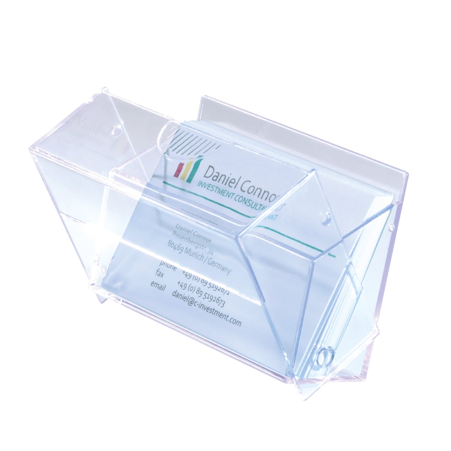 SIGEL VA110 Clear Business Card Box for Up to 100 Cards