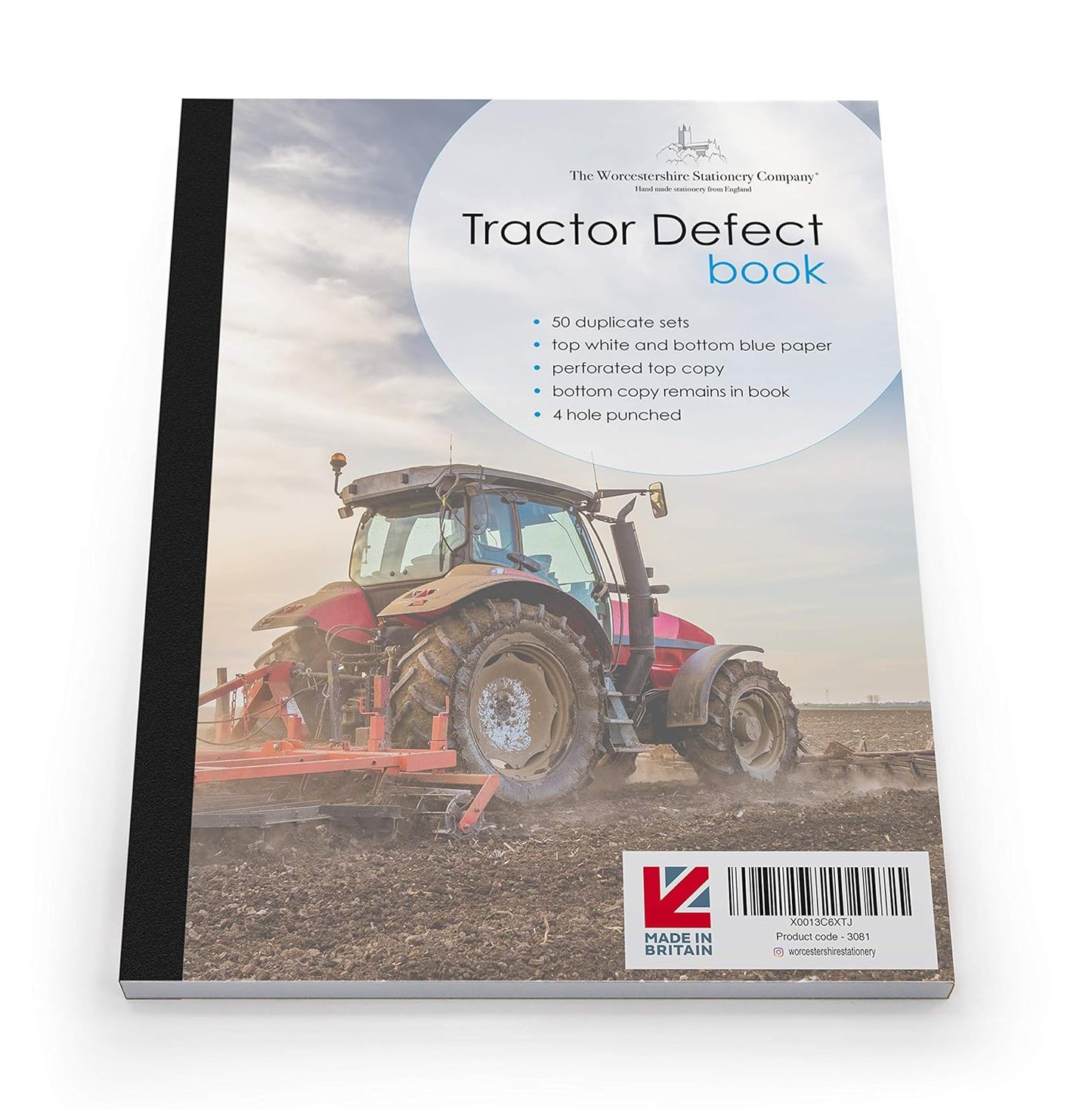 Tractor Defect Inspection Report Book - 2 Part Duplicate, 50 Sets-CentralDepot247