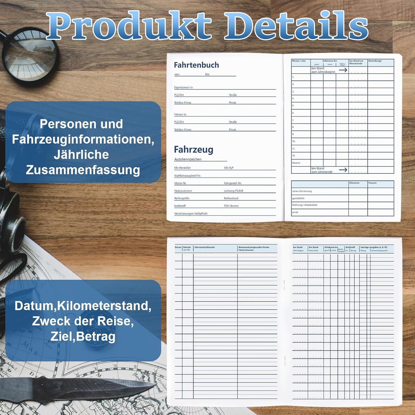 Set of 4 A5 Logbooks for Accurate Travel Record Keeping-CentralDepot247