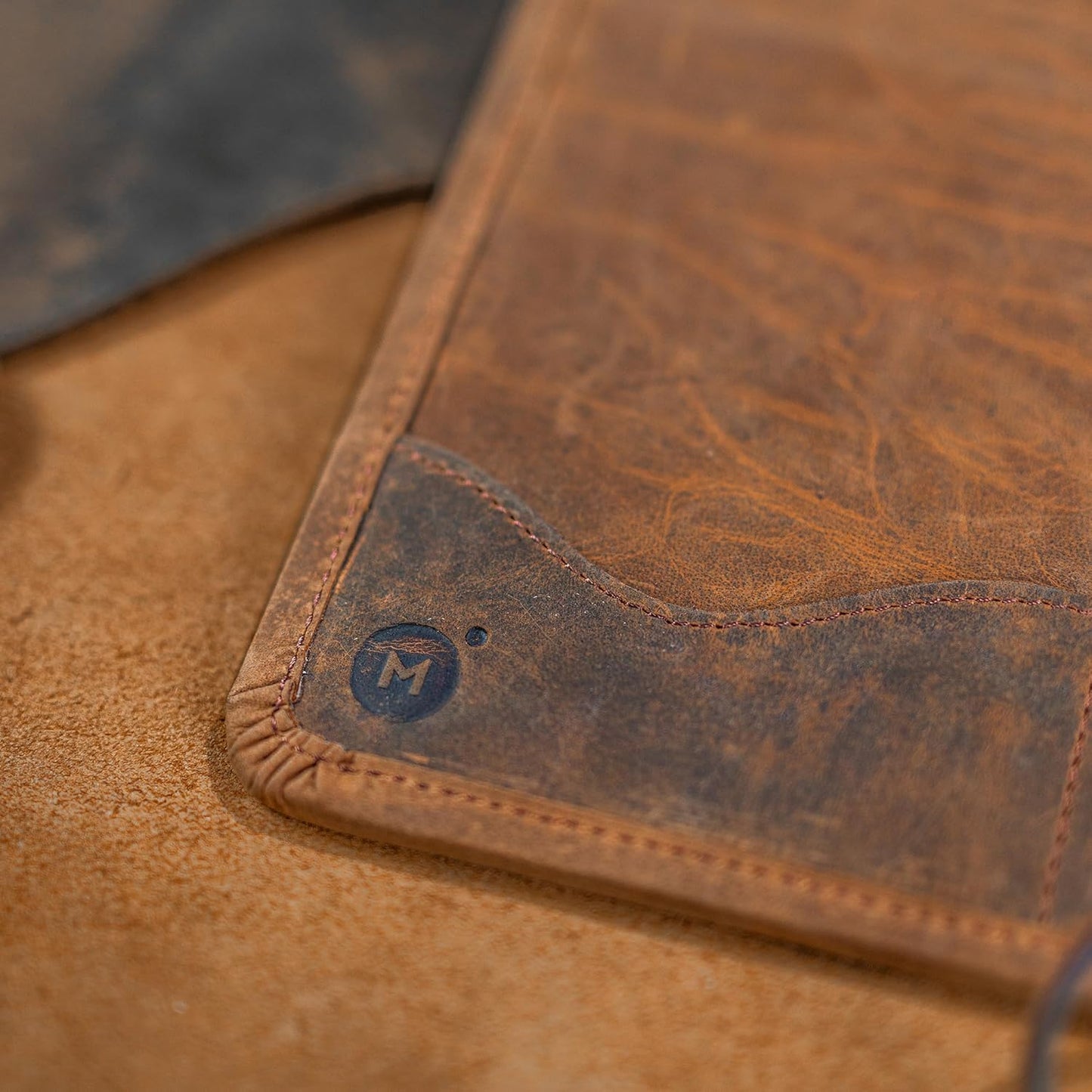 Vintage Brown Leather A5 Organizer Portfolio - Multifunctional Case-CentralDepot247