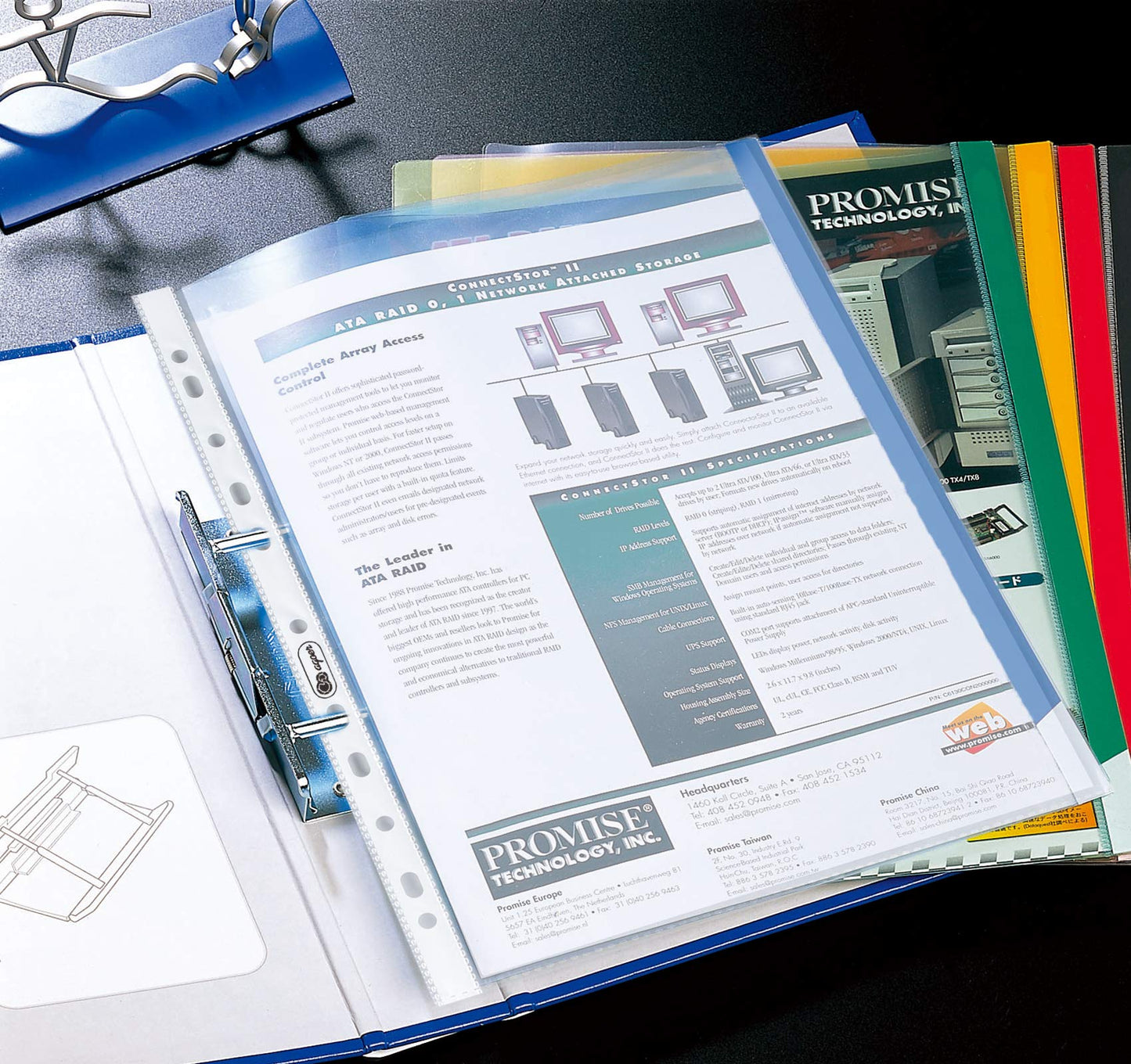 100 Clear A4 Heavy Duty 160 Micron Punched Pockets for Documents