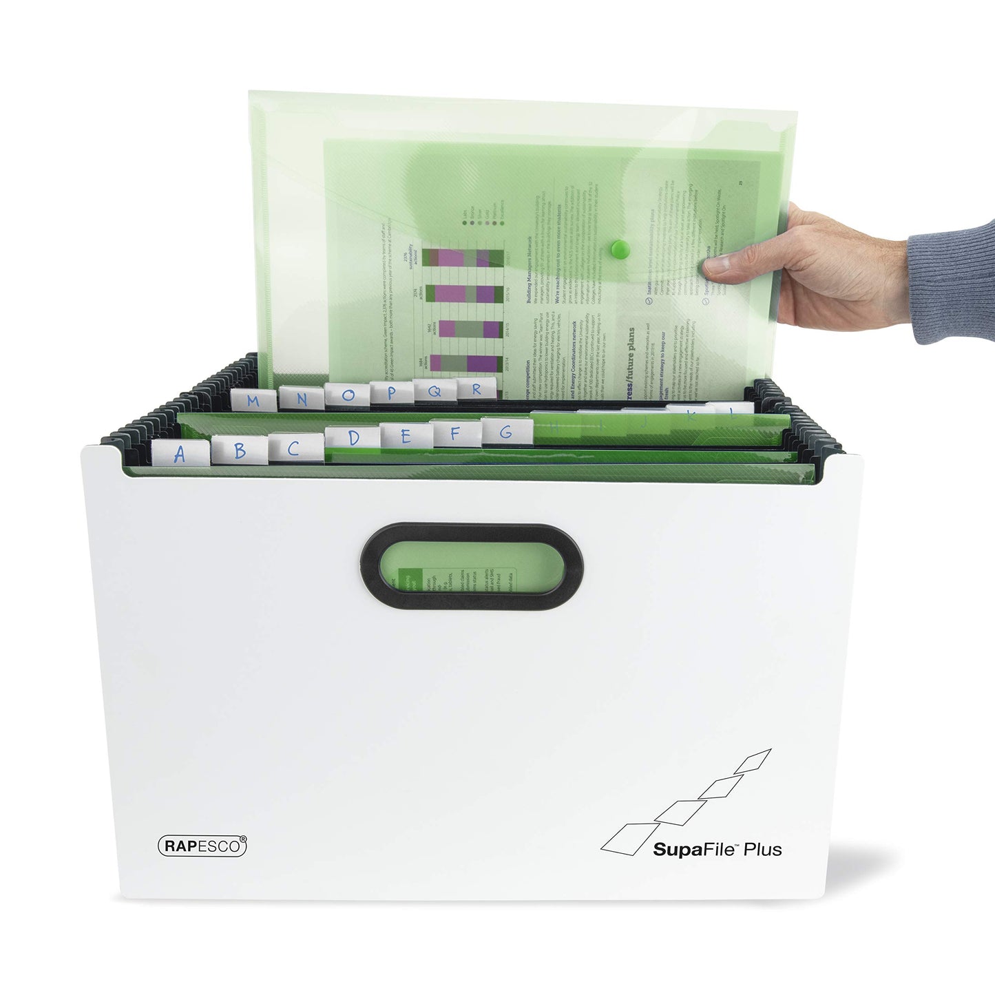 Rapesco 1622 SupaFile Plus 26-Part Expanding File Organizer - A4+