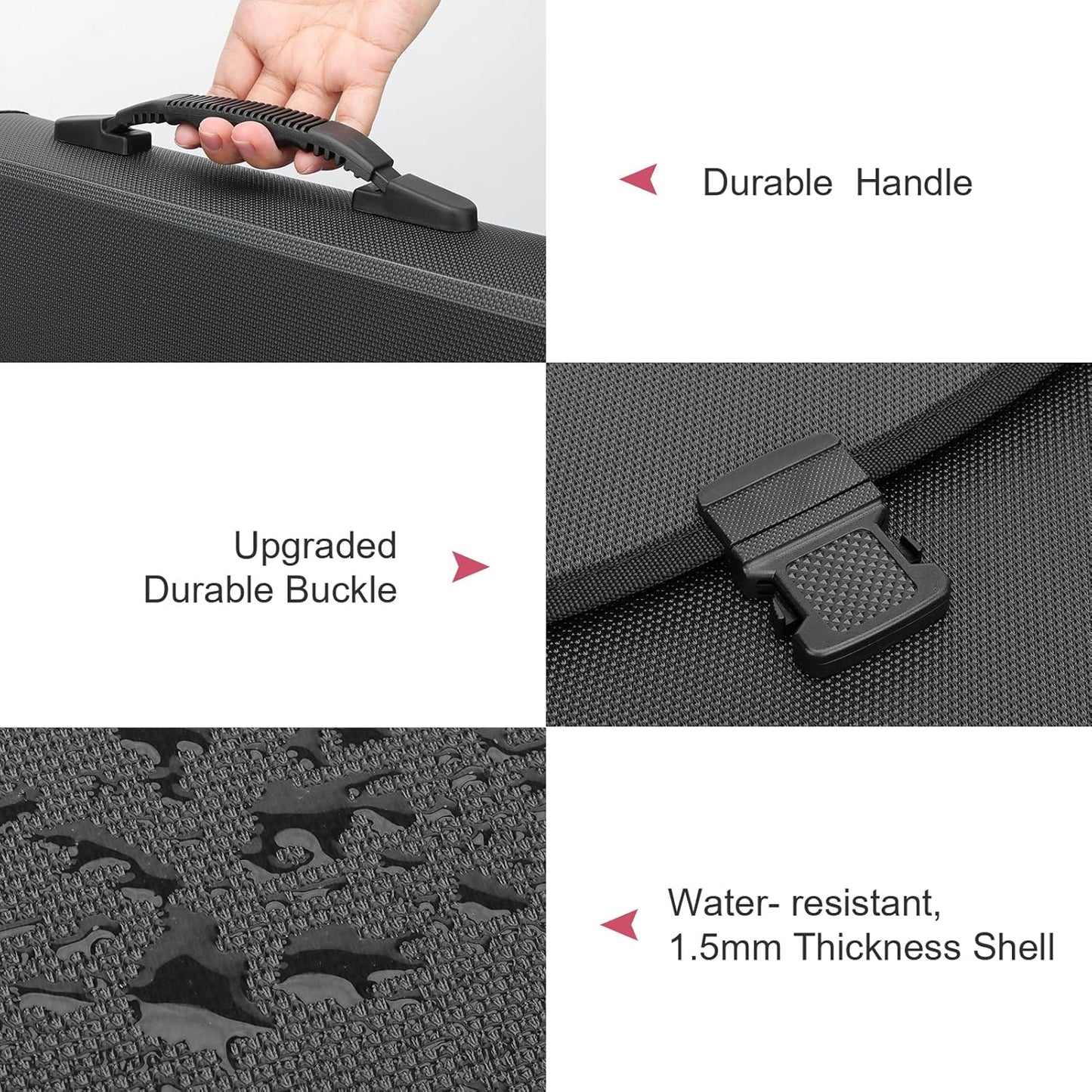 Uquelic Expanding File Folder 26 Pockets - Durable with Ergonomic Handle