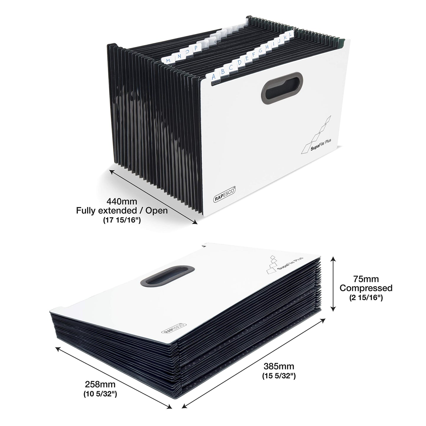 Rapesco 1622 SupaFile Plus 26-Part Expanding File Organizer - A4+