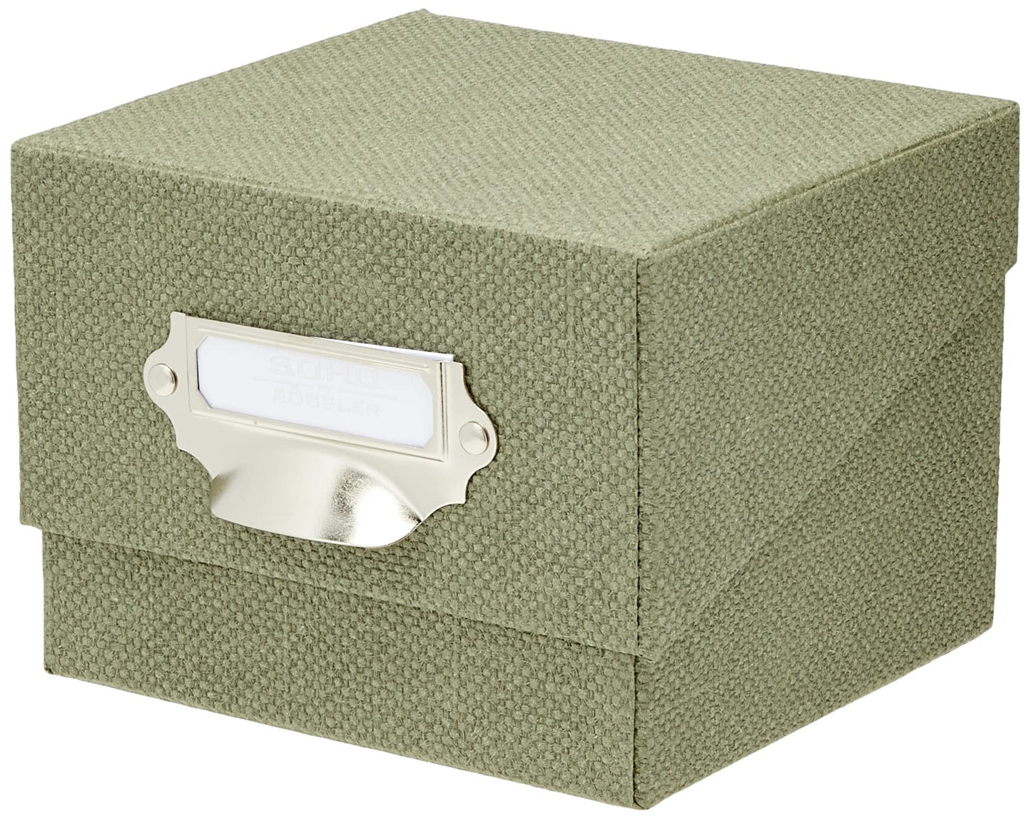 S.O.H.O. Sage Photo Storage Box for A6 Cards with Handle & Index-CentralDepot247