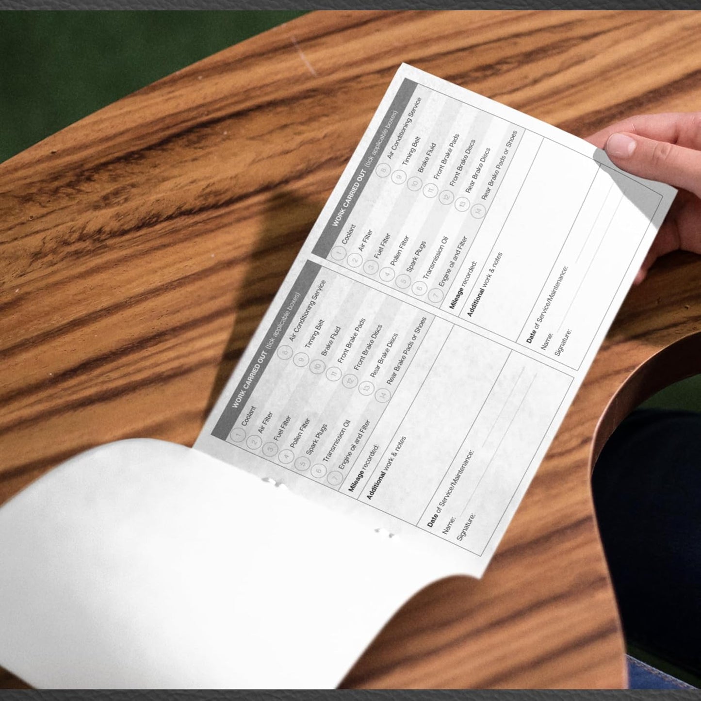Vehicle Service Schedule & Maintenance Log Book | A5, Minimalistic Design-CentralDepot247