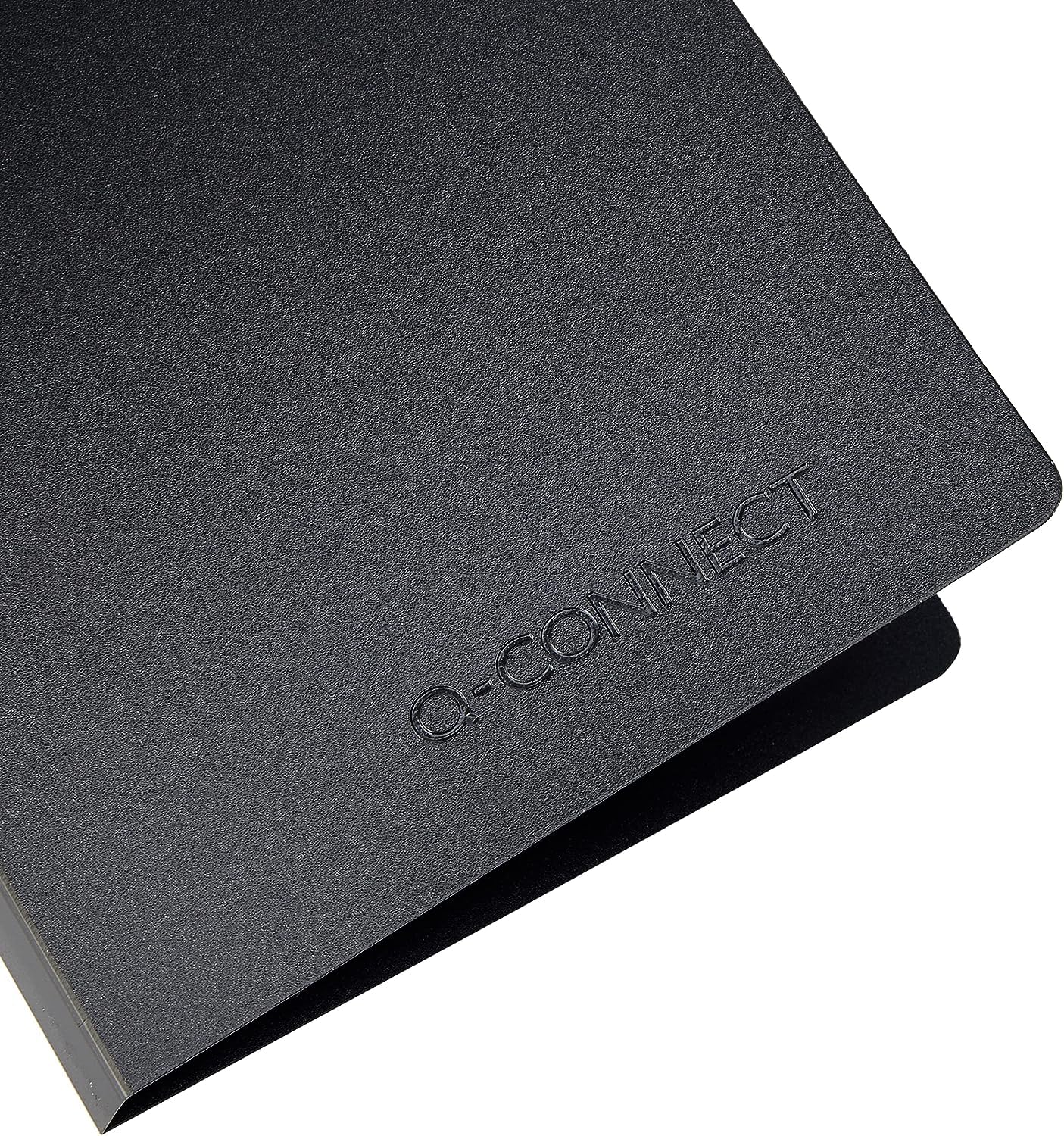 Q-Connect Polypropylene Business Card Holder - 160 Cards, Black