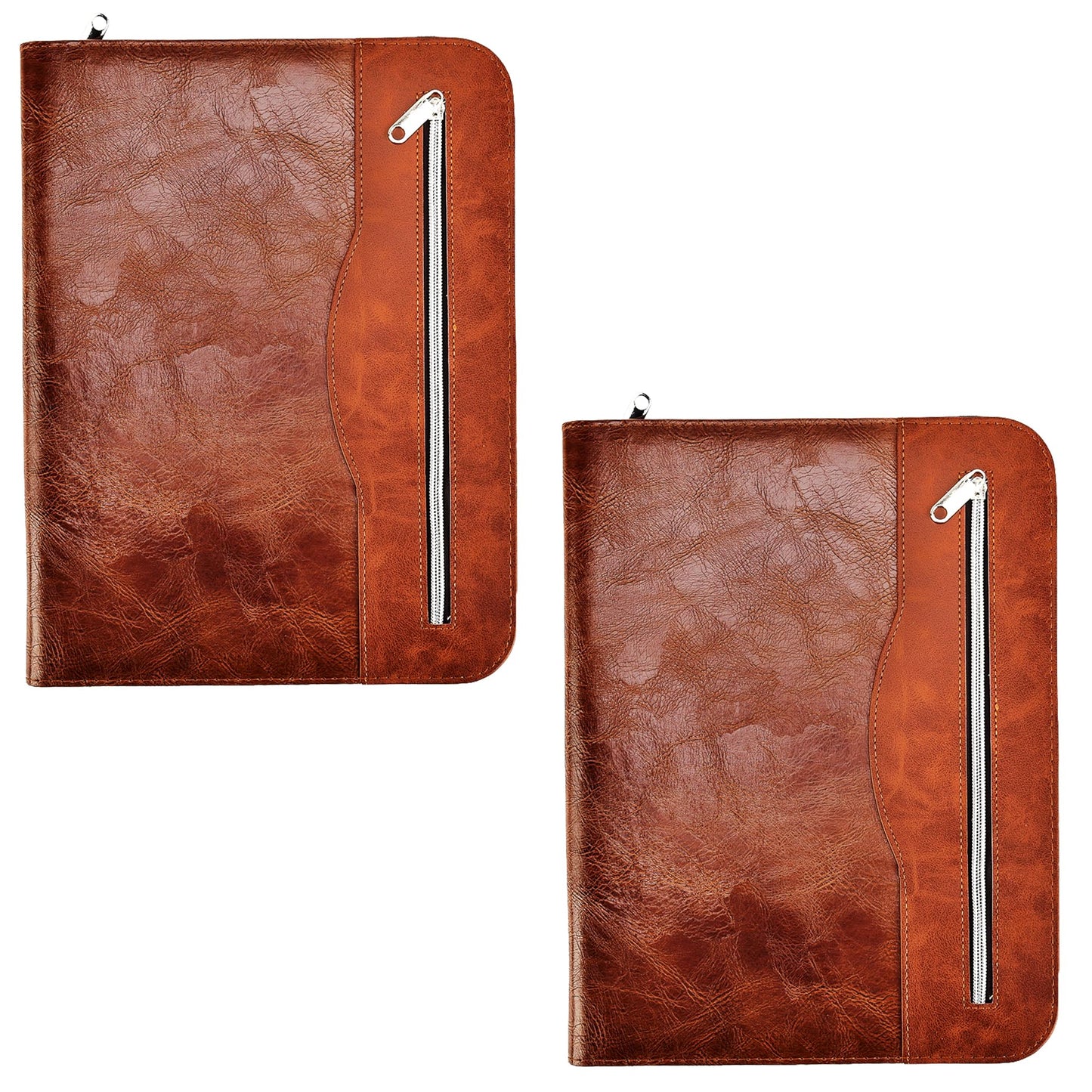 Soft Touch Conference Folder Portfolio A4 with Calculator - Brown-CentralDepot247