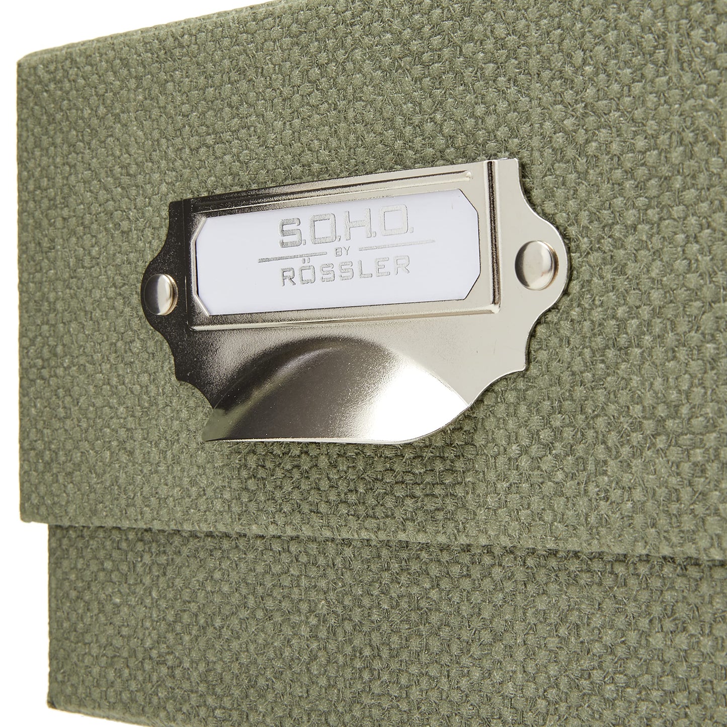S.O.H.O. Sage Photo Storage Box for A6 Cards with Handle & Index-CentralDepot247