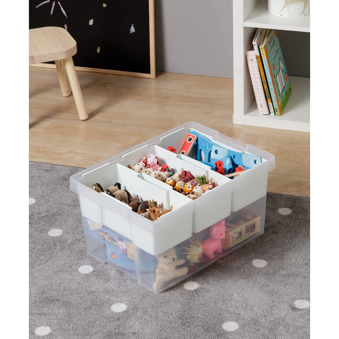 TATAY Organiser Tray - 100% Recycled, White Pergamon, 32.8x22.5x6 cm-CentralDepot247