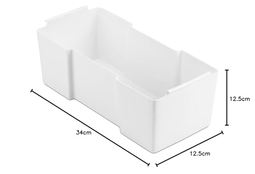 TATAY Organiser Tray - 100% Recycled, White Pergamon, 32.8x22.5x6 cm-CentralDepot247