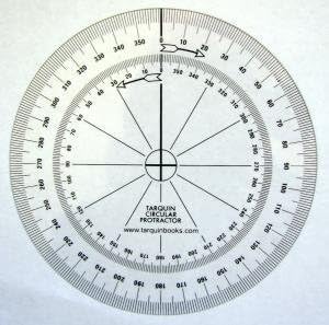 Tarquin Circular Protractors - Pack of 10 Flexible 90mm 360 Degrees