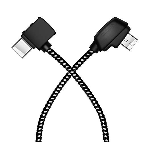 Micro AB to USB C 20.7 cm/8.14 Inch Remote Controller Cable for DJI Mavic Mini SE,Mavic 2 Pro Zoom,Mavic Air/Pro Platinum, Tablet Phone Extension Data Cord (Type C Connector)