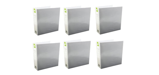 Presentation 4D-Ring Binders 50mm A4 - White (Pack of 6)-CentralDepot247