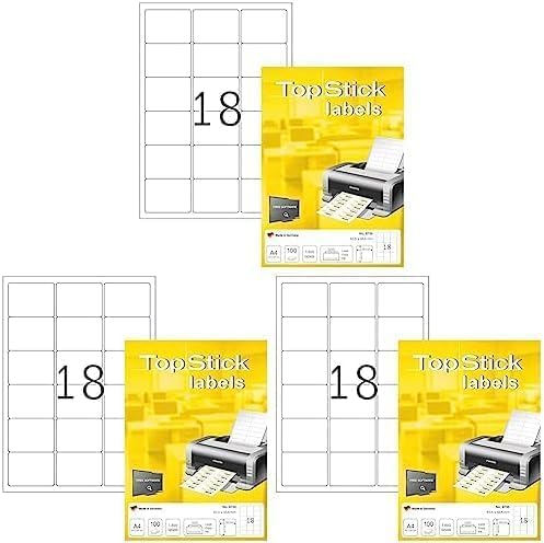 TopStick Self Adhesive Address Labels - 2100 Blank Labels