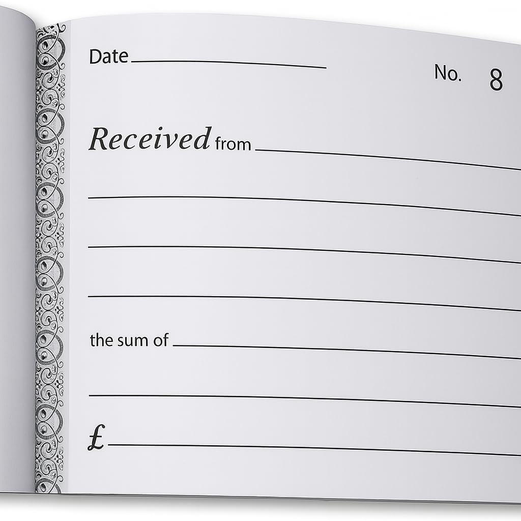 (2 Pack) A6 NCR Receipt Books – 80 Numbered Pages Each – No Carbon-CentralDepot247