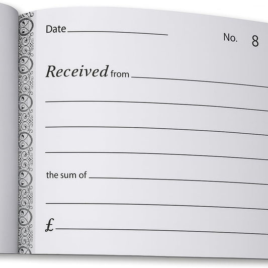 (2 Pack) A6 NCR Receipt Books – 80 Numbered Pages Each – No Carbon-CentralDepot247