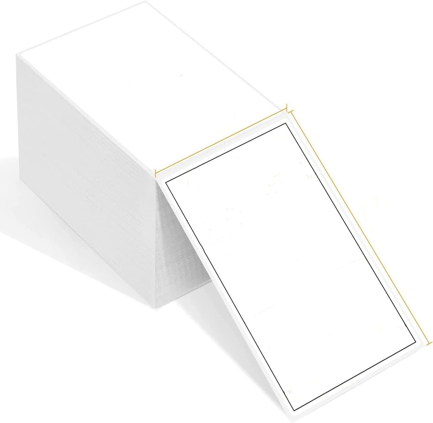 Thermal Fanfold Shipping Labels 4'' x 6'' - 500 Labels, White