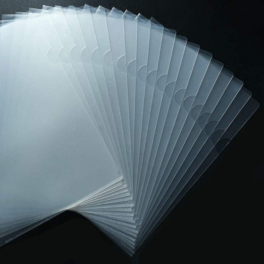 Upgraded 30 Packs A4 Transparent Folders Clear Plastic File Wallets