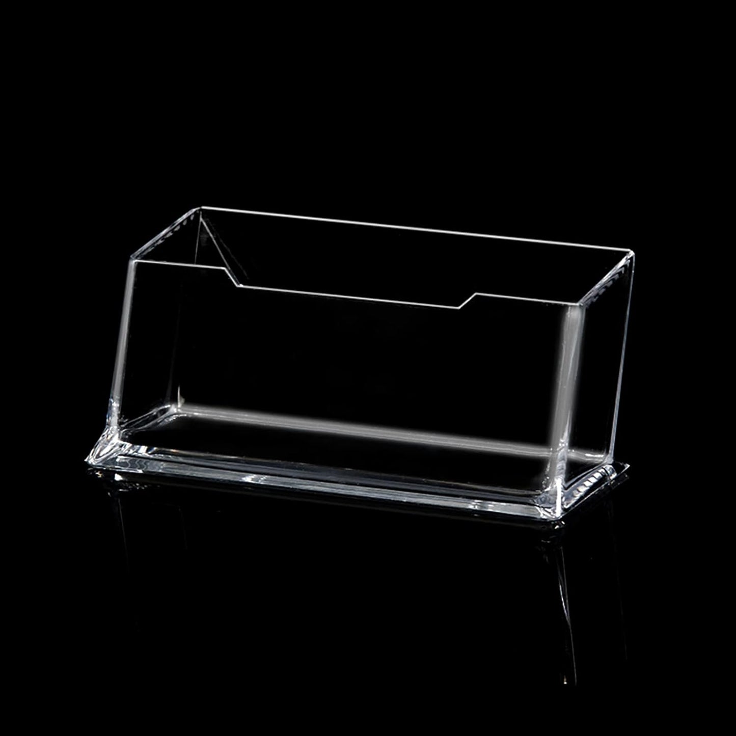 10 Pack Acrylic Business Card Holders - Clear Desk Display Stands-CentralDepot247