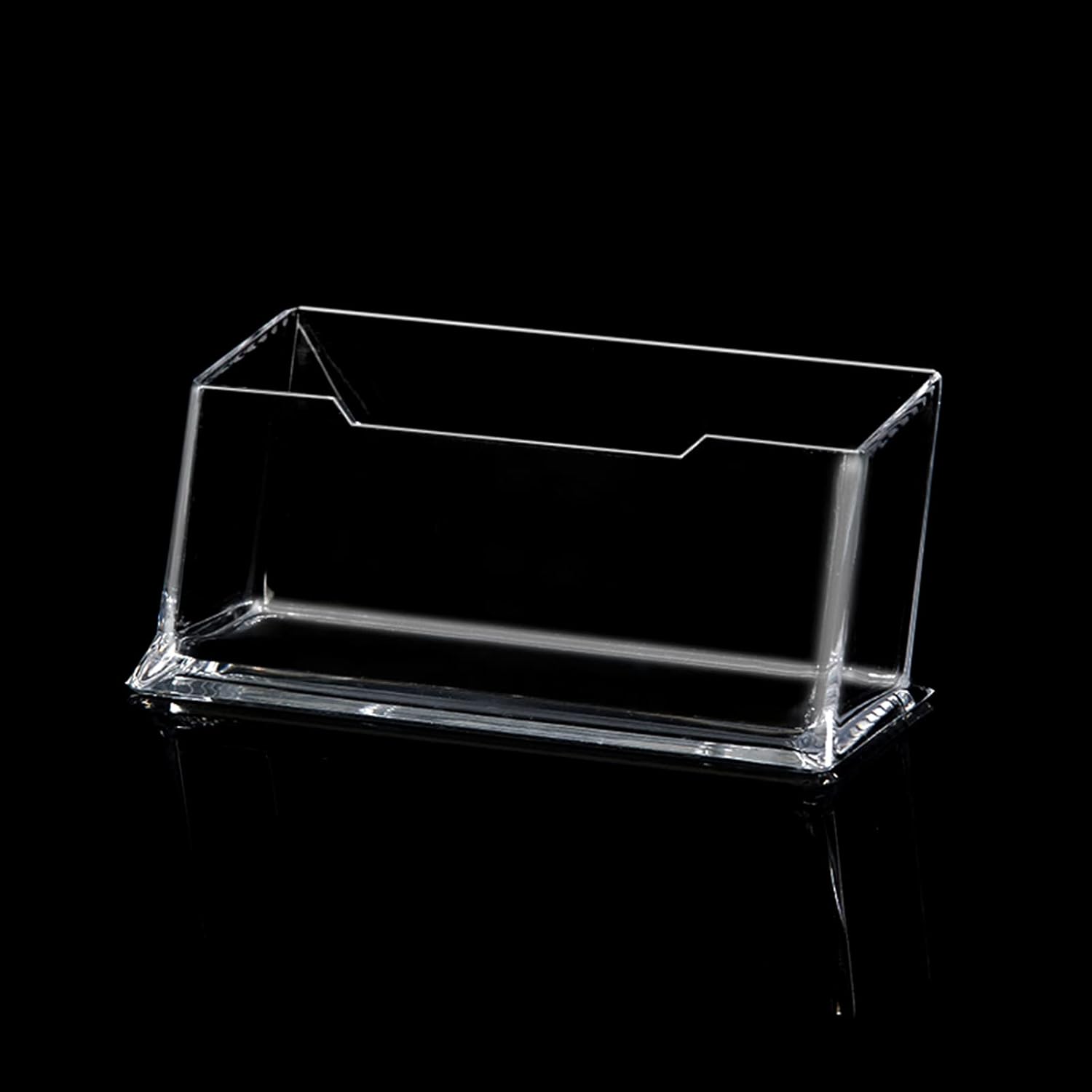 10 Pack Acrylic Business Card Holders - Clear Desk Display Stands-CentralDepot247