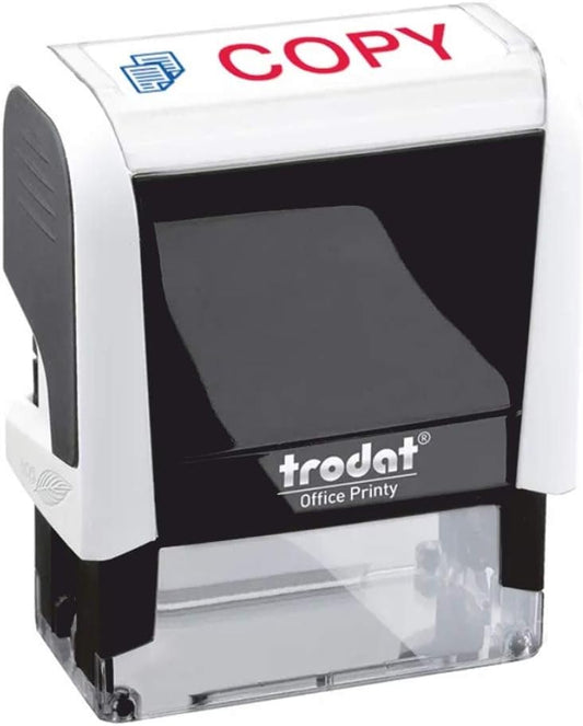 Self Inking Stamp COPY – Red & Blue Ink, 18x46 mm