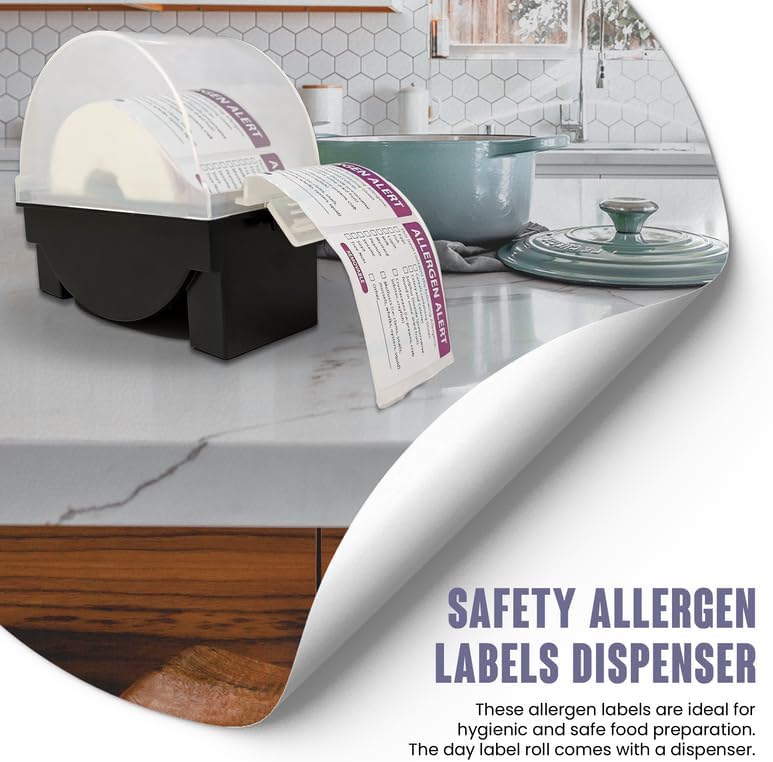 Red Removable 'Use By' Food Labels - 50x65mm - 1 Roll (500 Labels)