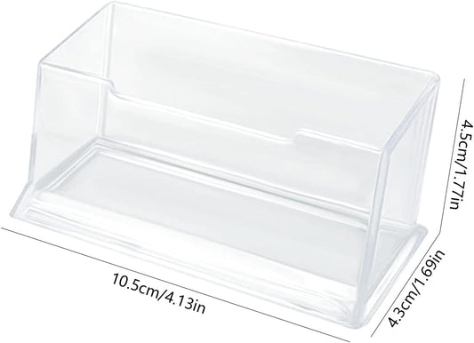 10 Pack Acrylic Business Card Holders - Clear Desk Display Stands-CentralDepot247