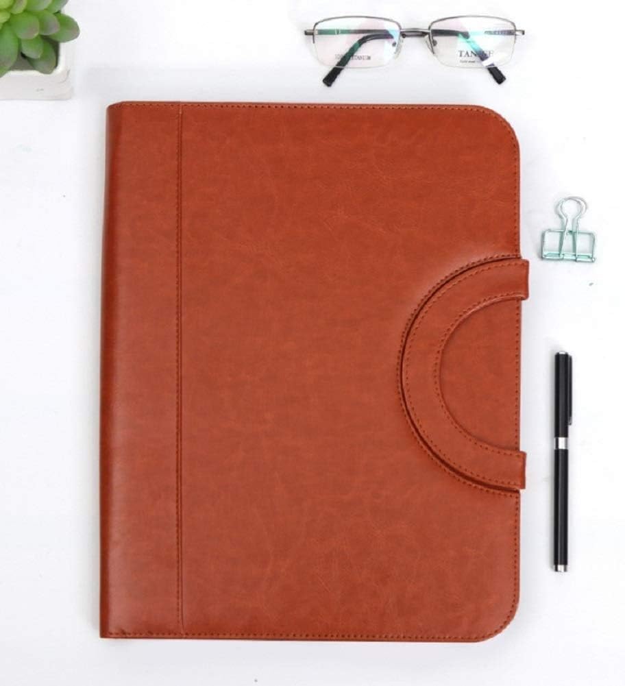 Portable A4 Leather Portfolio with Calculator & Document Organizer-CentralDepot247