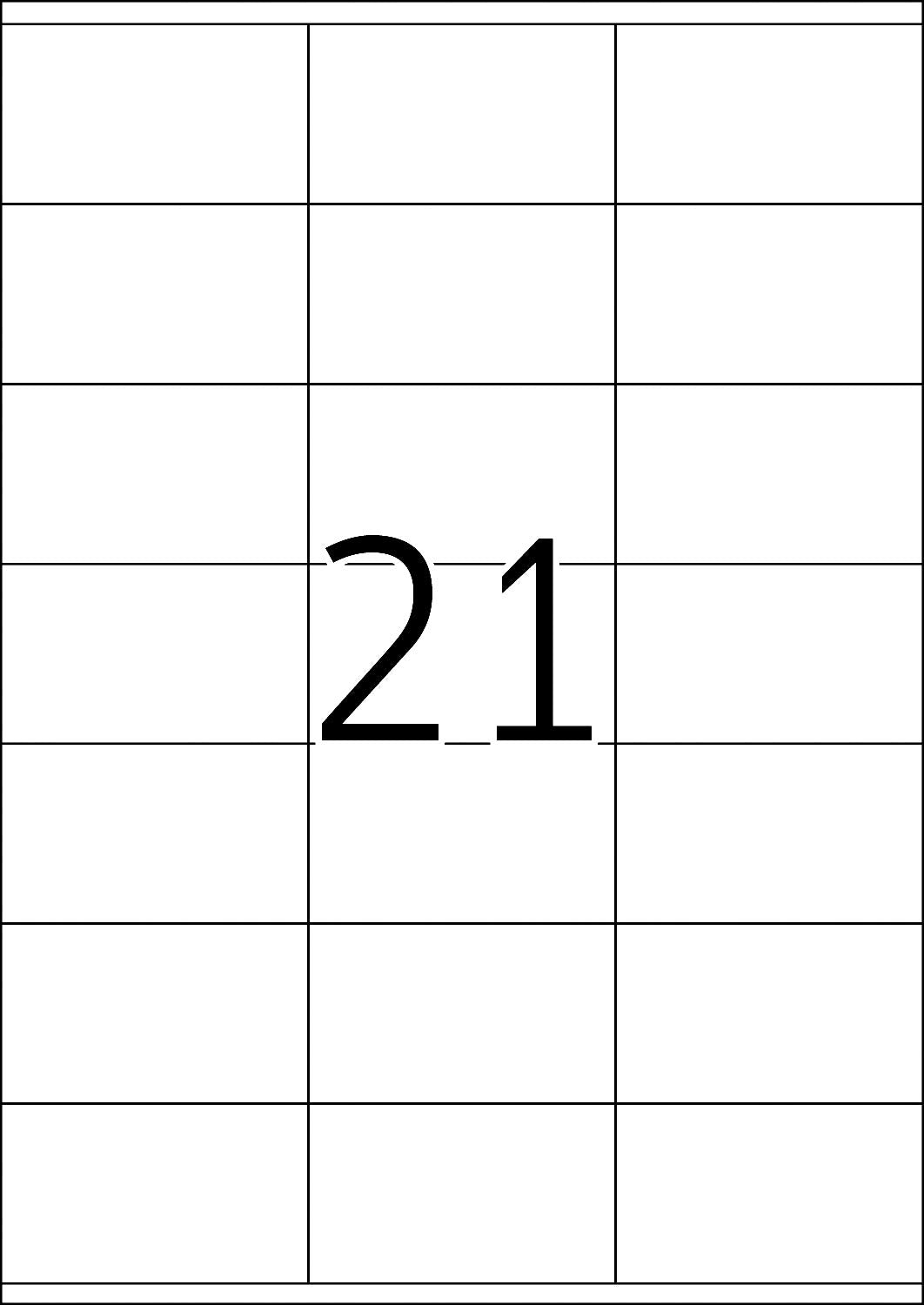 TopStick Self Adhesive Address Labels - 2100 Blank Labels