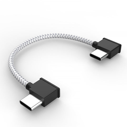 CHXINGCHEN USB C to USB C Cable - 15CM Nylon Braided Remote Controller for DJI Mini 2, Mavic 3, Air 2S, Mavic Air 2, OTG RC Phablet Extension (15cm/5.9inch)